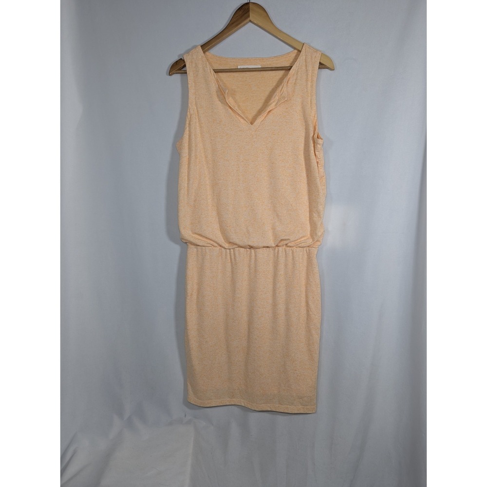 ATHLETA Vida Knit Dress Tigerlily Tangerine Orange Blouson Activewear Size M